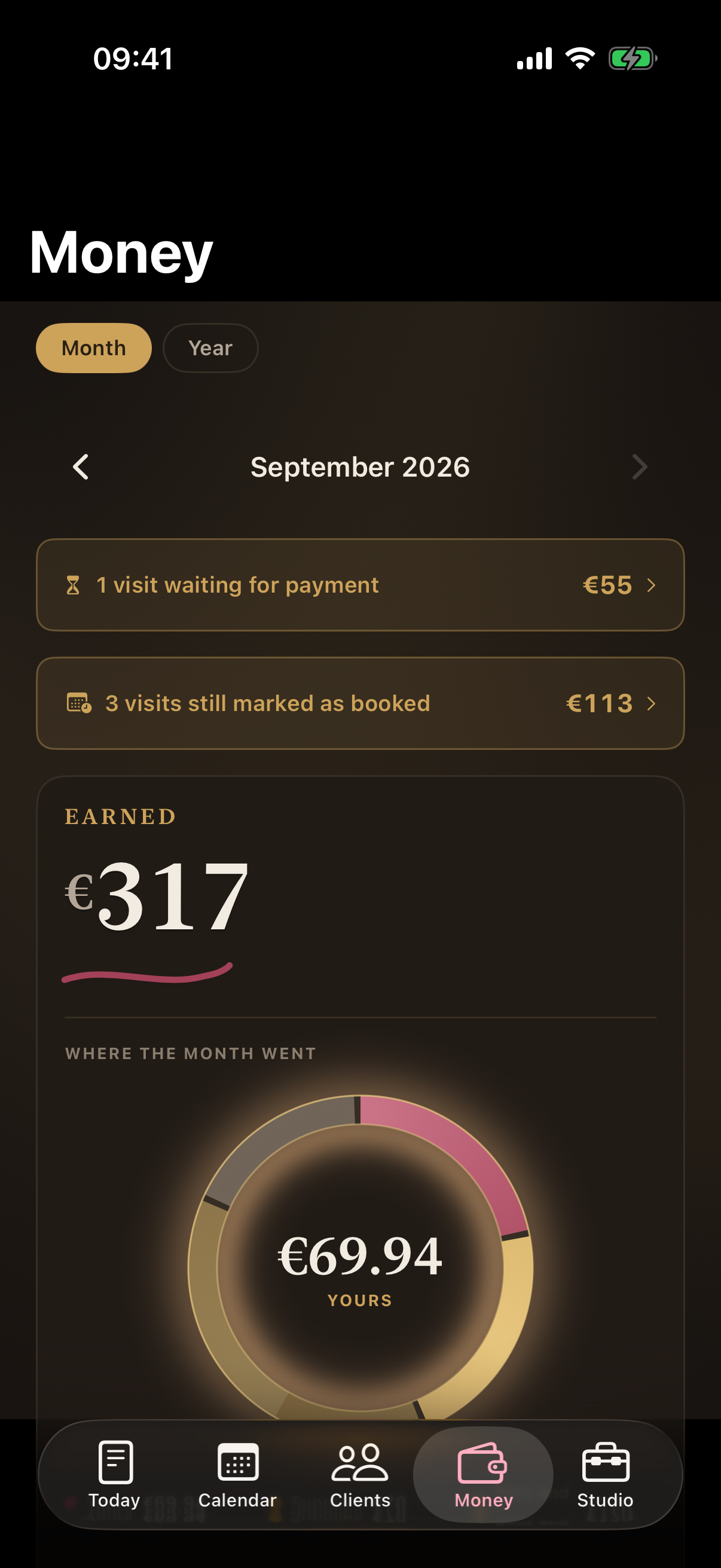 Velvie — the money view for the month