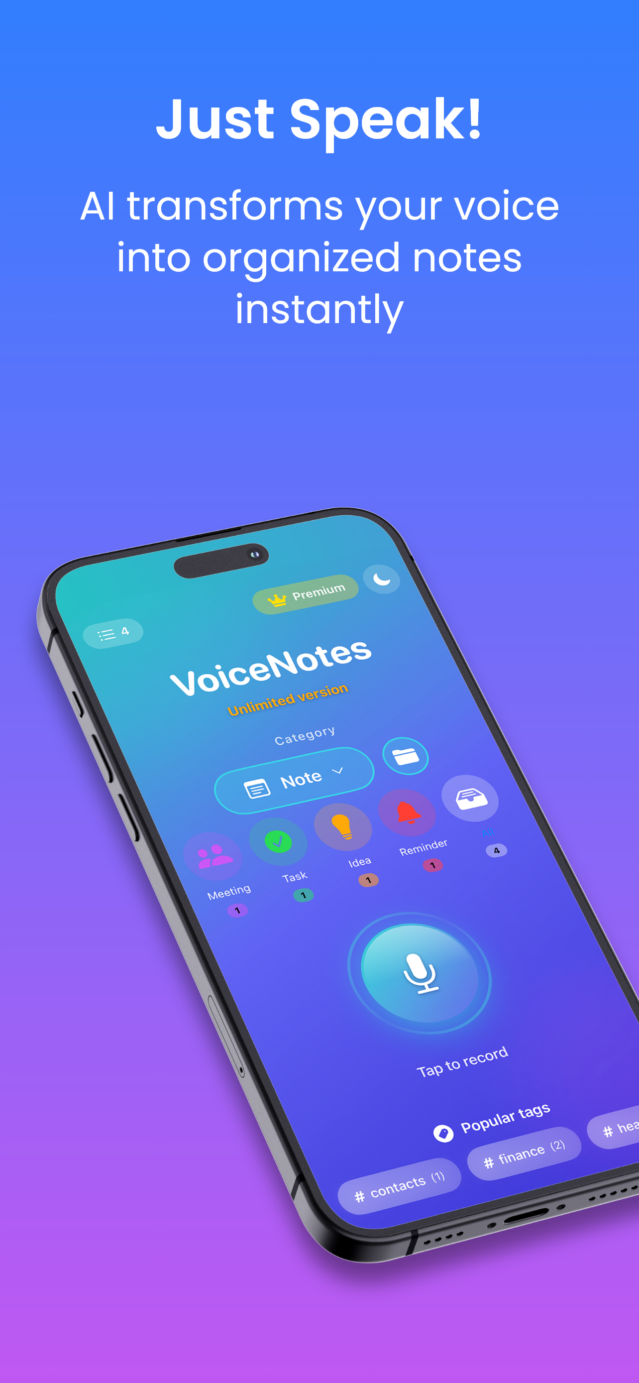 Just Speak - Voice Recording